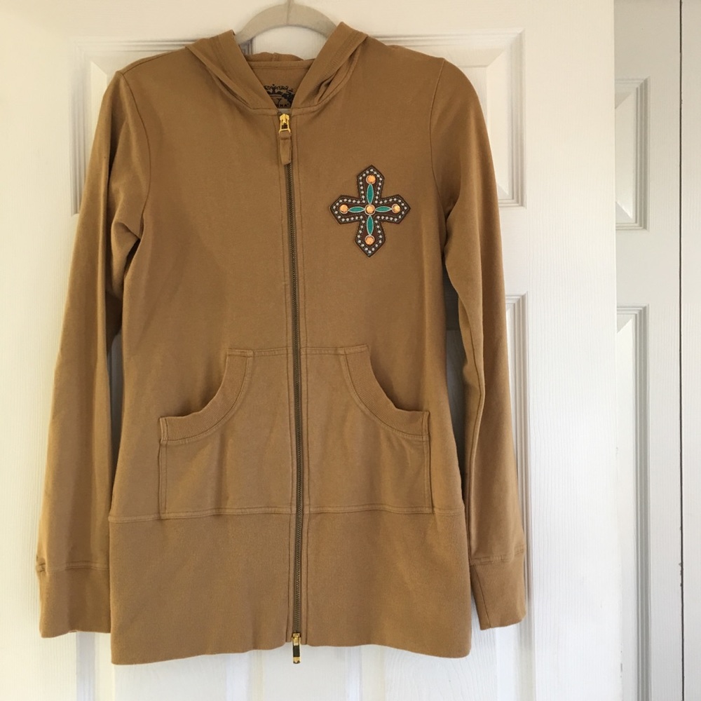 V Cristina Zip Up Cardigan/Jacket Embroidered-SZ M